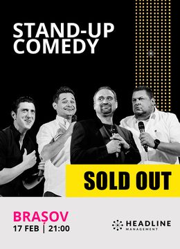 Brașov: Stand-up comedy cu Bobonete, Văncică, Rait și Costi