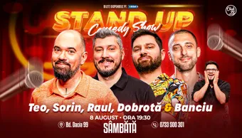 Stand-up Comedy cu Teo, Sorin Pârcălab, Raul Gheba, Dobrotă - Banciu la Club 99