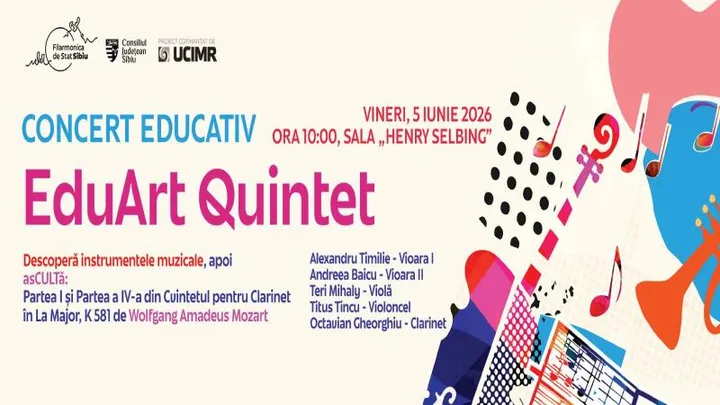 Sibiu: Concert educativ - EduArt Quintet