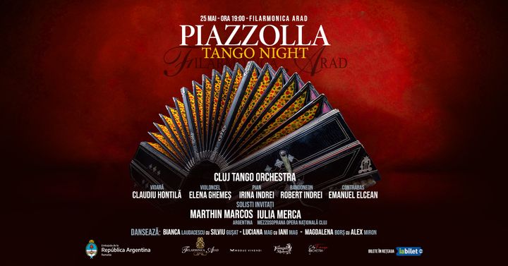 Arad:  Piazzolla Tango Night - Spectacol de Tango Argentinian