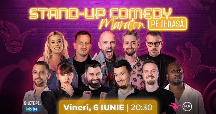 The Fool: Stand-up Comedy Maraton pe terasa cu: Bordea, Anisia, Mane, Bucălae, Frînculescu, Dobrotă, George Dumitru, Teodora, Geo, Mukinka și Serghei