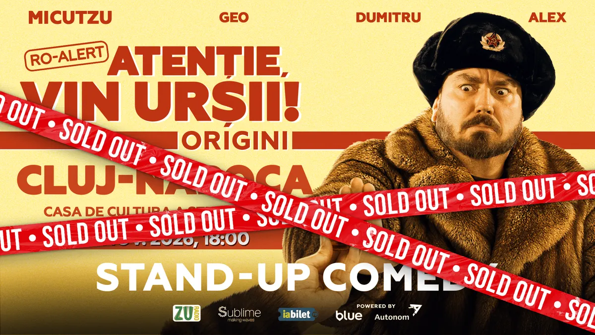 Stand-up Comedy cu Micutzu, Geo Adrian si George Dumitru - “Atentie, vin ursii!” - SAMBATA - ORA 18:00