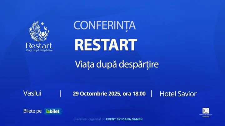 Vaslui: Conferința „Restart - Viața după despărțire”