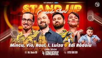 Stand-up Comedy cu Mincu, Vio, Raul Gheba, Ioana Luiza & Edi Rădoiu la Club 99