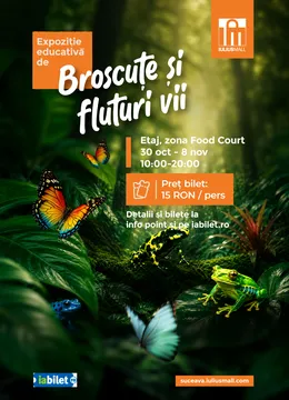Suceava: Expoziție educativă de broscute și fluturi vii
