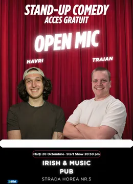 Cluj-Napoca: Open Mic cu Havri și Traian