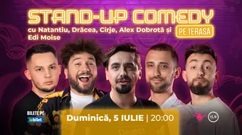 The Fool Terasa: Stand-up comedy cu Drăcea, Cîrje, Natanticu, Alex Dobrotă și Edi Moise