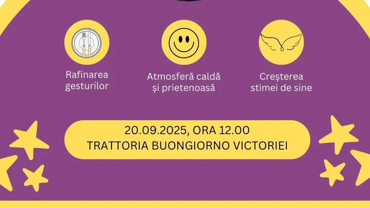 Smart at the table - curs de bune maniere la masă pentru copii