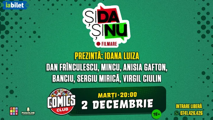 FILMARE "Și da și nu" la ComicsClub!
