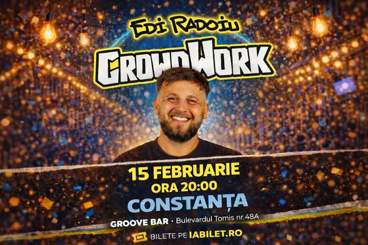 Constanta: Crowd Work cu Edi Rădoiu la Groove Alt Social Bar