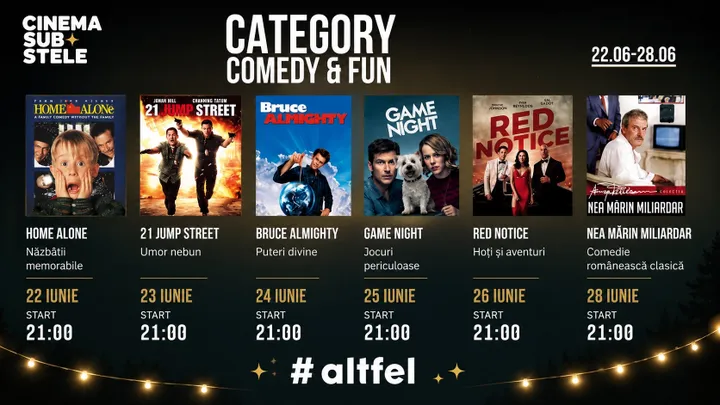 Cinema sub stele: Comedy & Fun Week