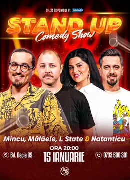 Stand-up Comedy cu Mincu, Mălăele, Ioana State & Natanticu la Club 99