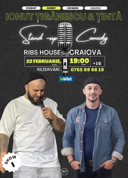 Craiova: Stand-up Comedy cu Ionut Tiganescu si George Tinta