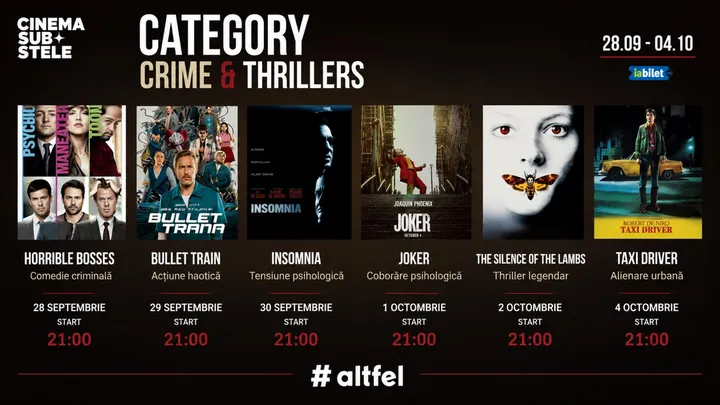 Cinema sub stele: Crime & Thrillers Week