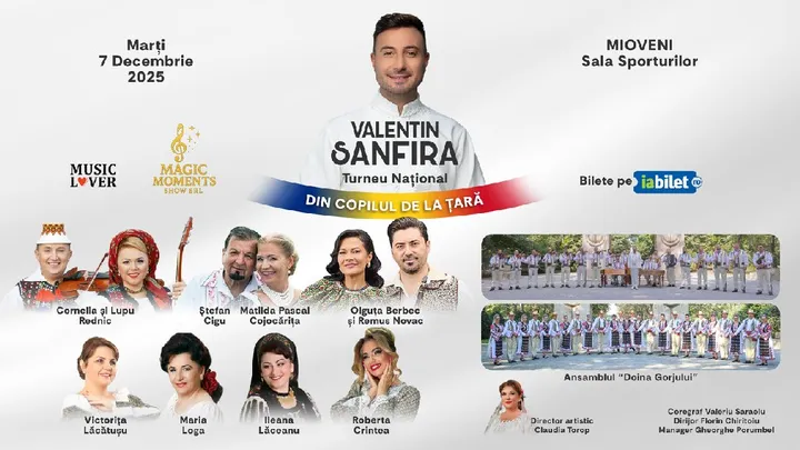 Mioveni: Valentin Sanfira - "Din copilul de la țară"