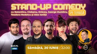 The Fool Terasa: Stand-up comedy cu Natanticu, Ciobanu, Drăcea, George Dumitru, Teodora Nedelcu și Alex Ioniță