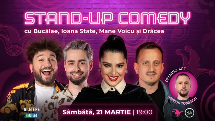The Fool: Stand-up comedy cu Bucălae, Ioana State, Mane Voicu și Drăcea
