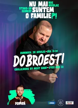 Dobroesti: „Nu mai suntem o FAMILIE?!” Show nostalgic de stand-up cu Nae Nicolae