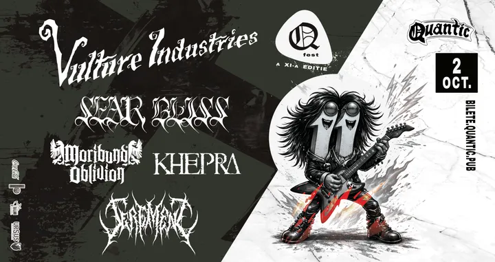 QFest – Ziua V – Vulture Industries | Sear Bliss | Moribund Oblivion | Khepra | Serement