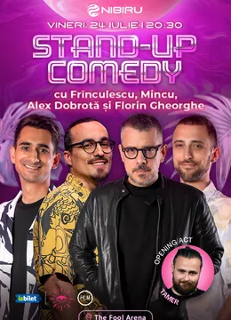 Costinești: The Fool Arena: Stand-up comedy cu Frînculescu, Mincu, Florin Gheorghe și Alex Dobrotă