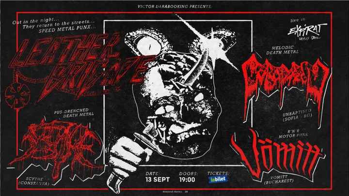 Infama revenire Leather Brigade cu Scythe, Unbaptised și Vömitt