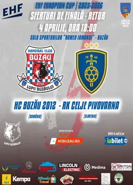 Buzău: Handbal | HC Buzău vs. RK Celje Pivovarna Laško