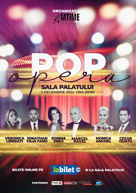 Concert Pop Opera la Sala Palatului