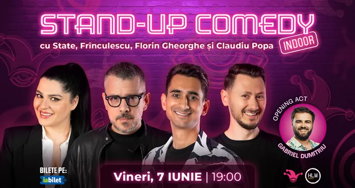 The Fool: Stand-up comedy cu Ioana State, Frînculescu, Florin Gheorghe și Claudiu Popa