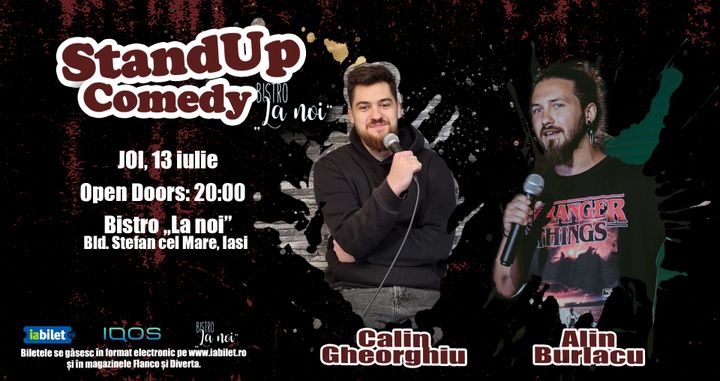 Iași: Alin Burlacu & Călin Gheorghiu - Stand-up Comedy La noi