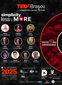 Brașov: TEDxBrașov @ SIMPLICITY - Less is More