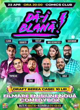 Dă-i Blană! Spectacol de comedie la ComicsClub!