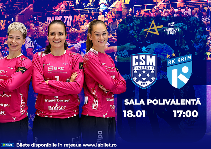 EHF Champions League - Runda 10: CSM București vs Krim Mercator Ljubljana