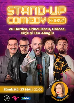 The Fool Terasa: Stand-up comedy cu Bordea, Drăcea, Cirje, Frînculescu și Teo Abagiu
