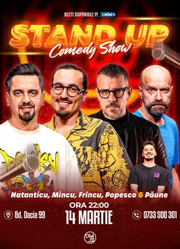Stand-up Comedy cu Natanticu, Mincu, Frîncu, Cristi Popesco - Florentin Păune la Club 99