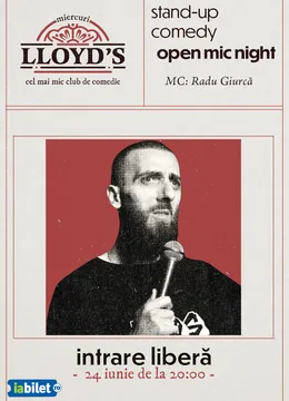Lloyd's: Open Mic cu Radu Giurcă