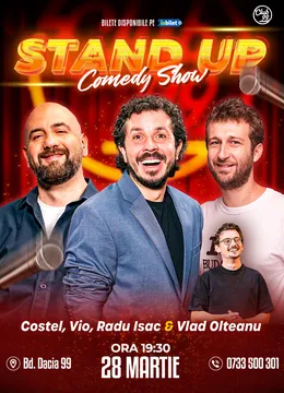 Stand-up Comedy cu Costel, Vio, Radu Isac - Vlad Olteanu la Club 99