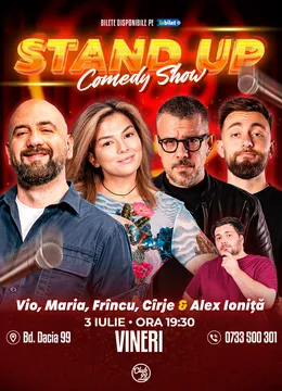 Stand-up Comedy cu Vio, Maria, Frîncu, Cîrje - Alex Ioniță la Club 99