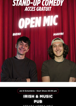 Cluj-Napoca: Open Mic cu Beni și Havri