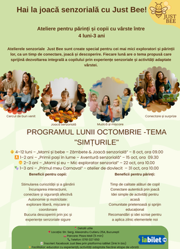 Hai la joacă senzorială cu Just Bee!