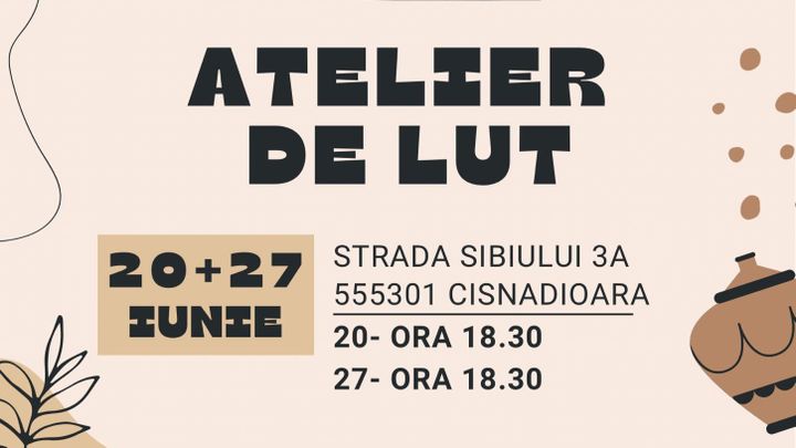Cisnadioara: Atelier de modelaj cu lut