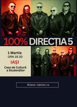 Iasi: Concert Direcția 5 - „100% Direcția 5”