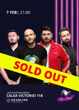 SOLD OUT The Fool: Stand-up comedy cu Bordea, Micutzu, Bucălae și Claudiu
