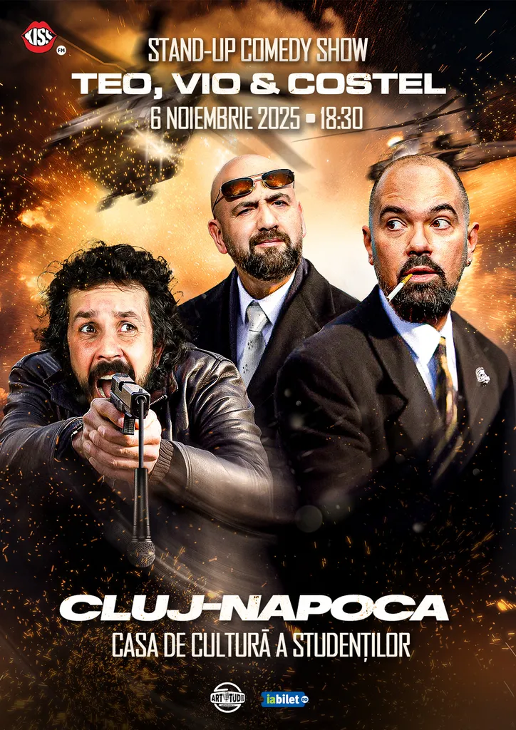 Cluj-Napoca: Teo, Vio și Costel - Stand Up Comedy Show 2 | 6 noiembrie