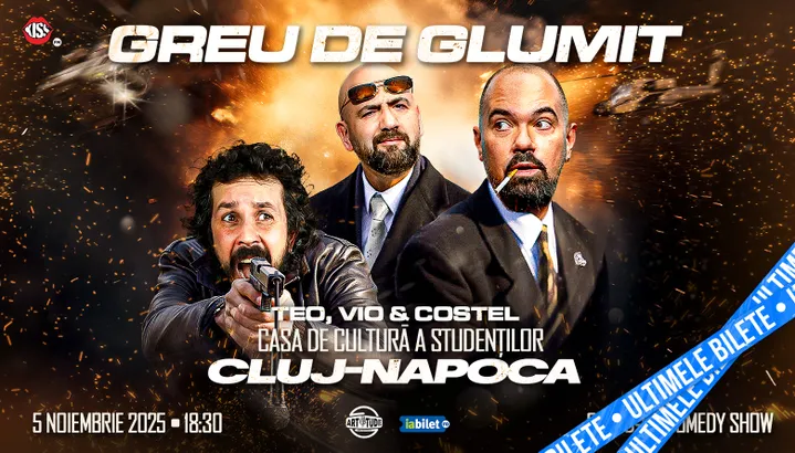 Cluj-Napoca: Greu de glumit cu Teo, Vio și Costel | Stand Up Comedy Show 1 | 5 noiembrie