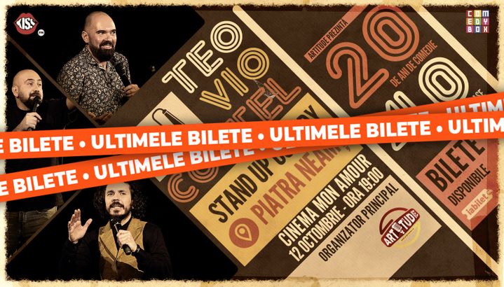 Piatra-Neamt: Teo, Vio și Costel - 20 de ani de comedie în 40 de orașe | Stand Up Comedy Show