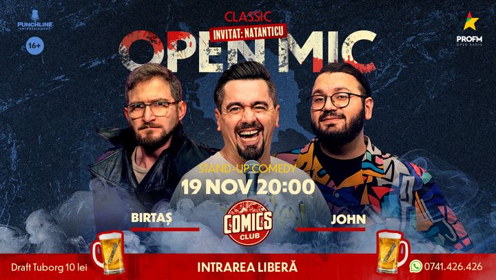 Stand-up Comedy OpenMic la ComicsClub!