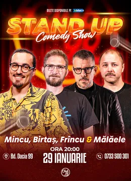 Stand-up Comedy cu Mincu, Birtaș, Frîncu & Mălăele la Club 99