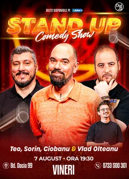 Stand-up Comedy cu Teo, Sorin Pârcălab, Andrei Ciobanu - Vlad Olteanu la Club 99