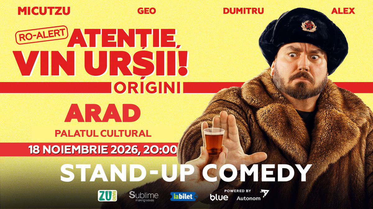 Stand-up Comedy cu Micutzu, Geo Adrian si George Dumitru - “Atentie, vin ursii!”