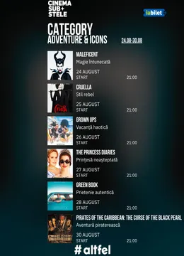 Cinema sub stele: Adventure & Icons Week